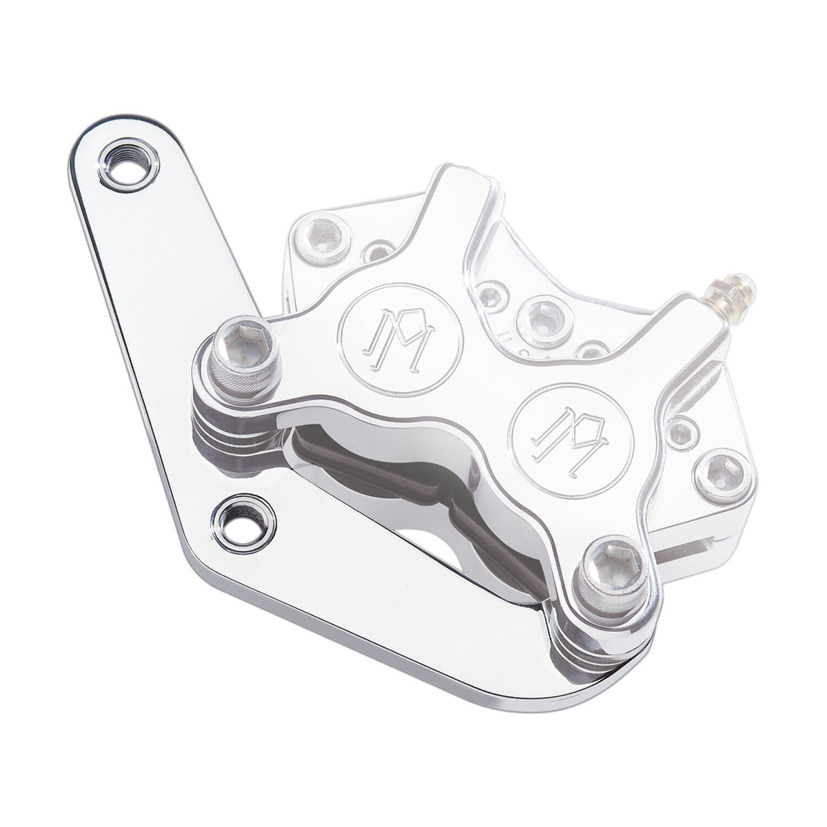 PM, Caliper bracket, 11.5" front left. Chrome