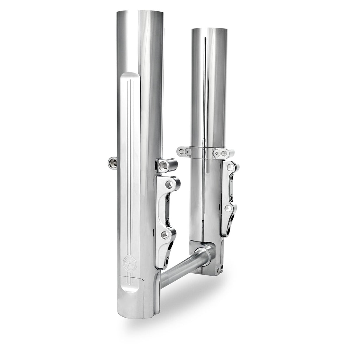 PM, Lower leg assembly, single disc. Chrome