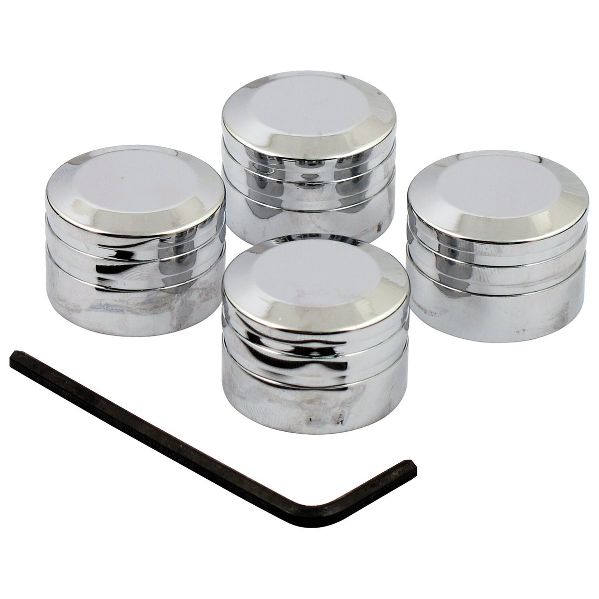 Riverside Custom, head bolt cover kit. Chrome aluminum