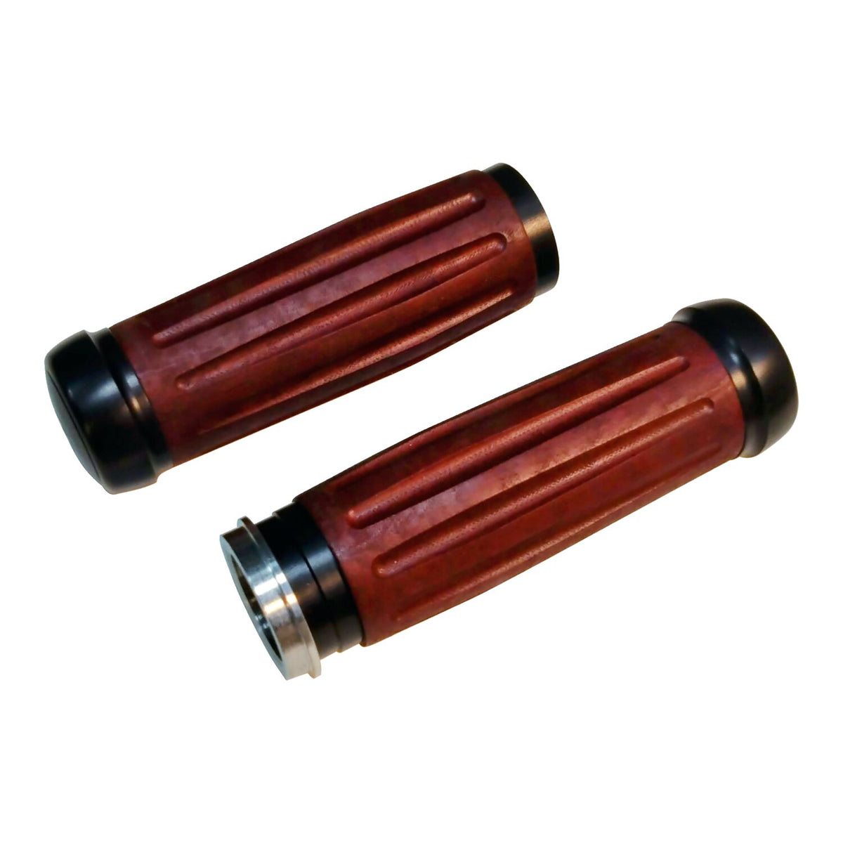 Riverside, Bakelite® retro handlebar grip set. Black