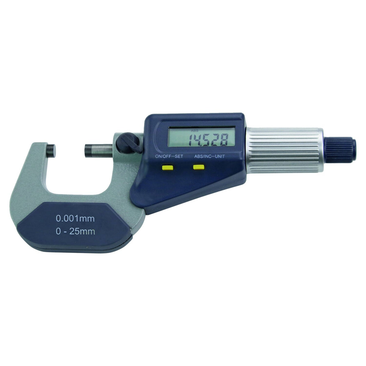 MIB, digital micrometer 0-25mm. ABS function. 0.001 scale
