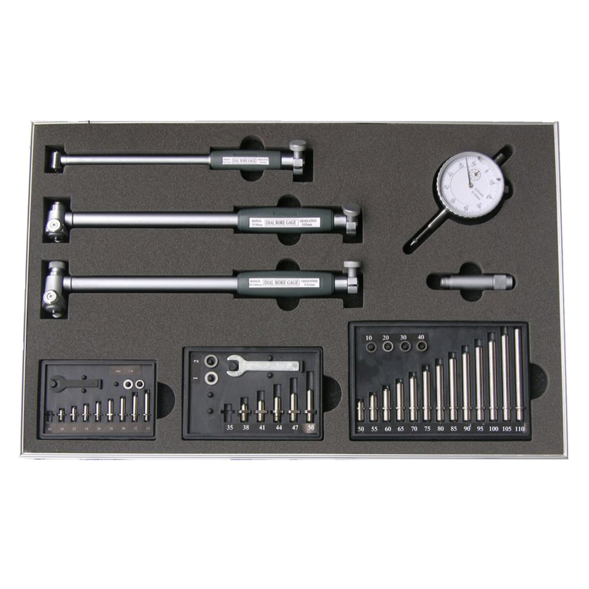 MIB, dial bore gauge set. 18-160mm