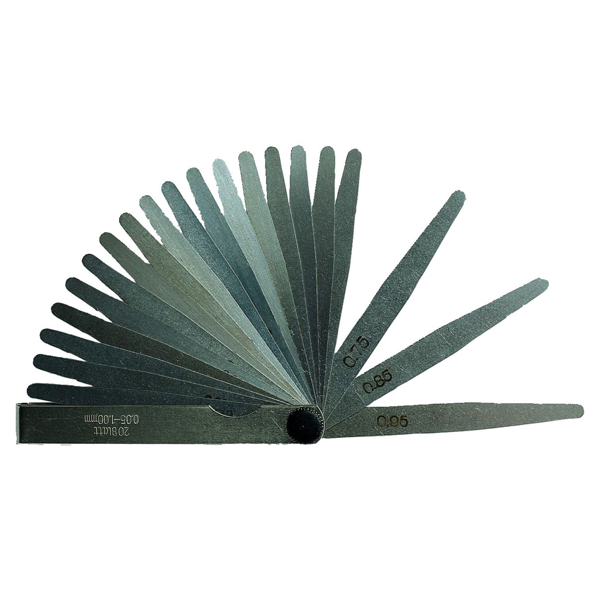 MIB, precision feeler gauge set. 8-piece. 0.03 to 0.10mm