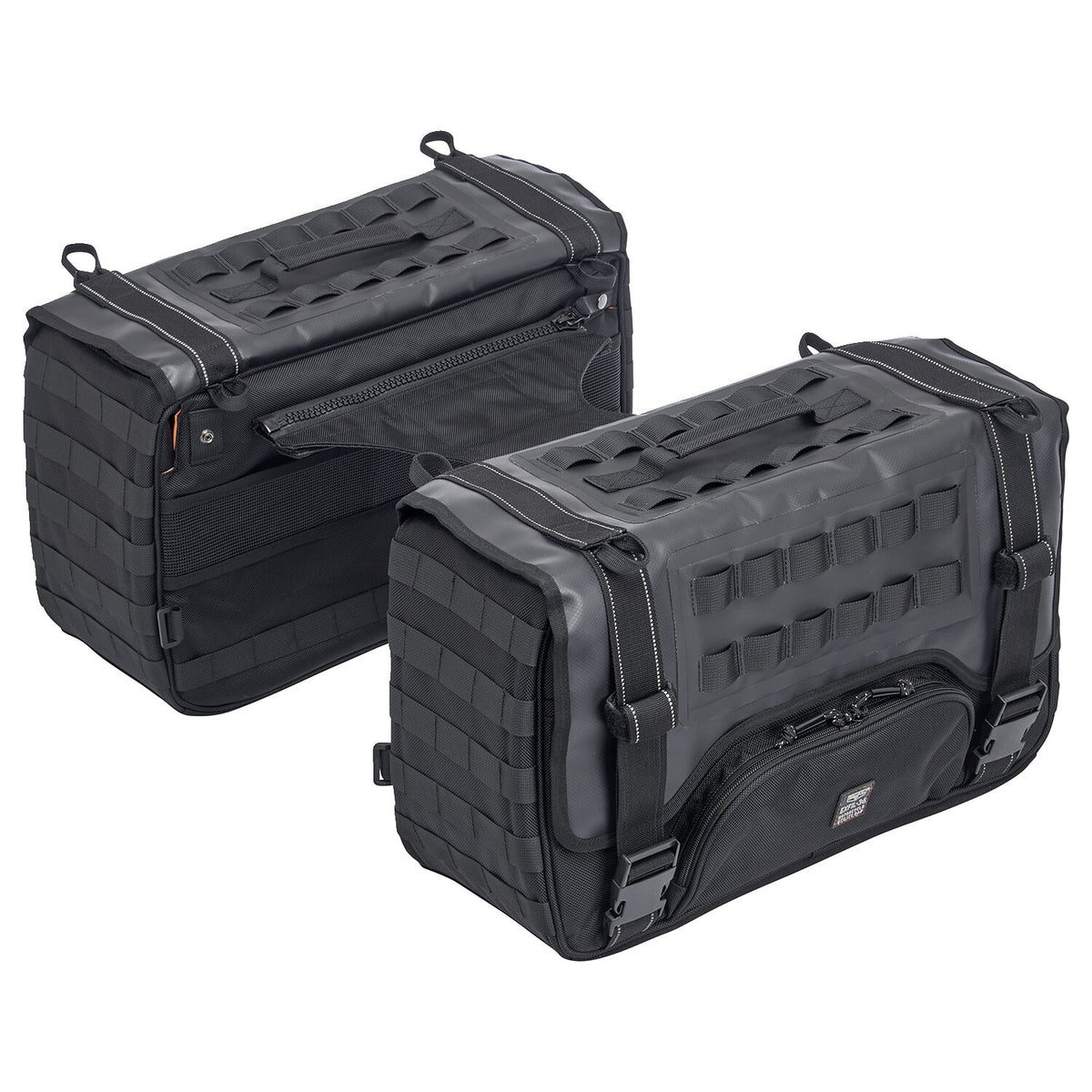 Biltwell, Exfil-36 throw-over saddlebags. Black