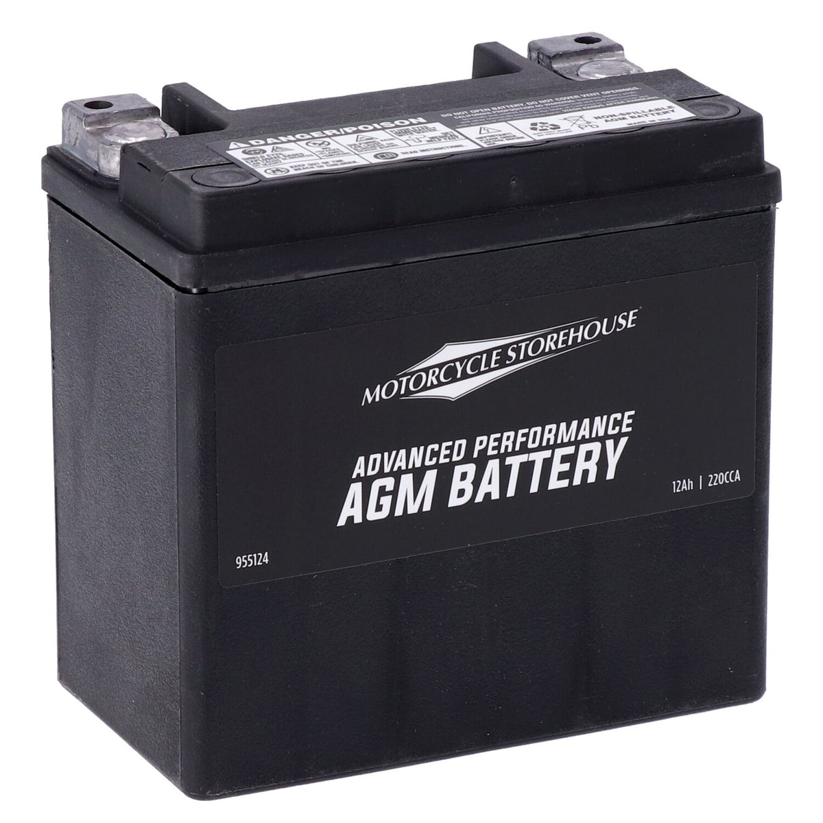 MCS, Advance Series - AGM sealed battery. 12v, 12ah, 220cca