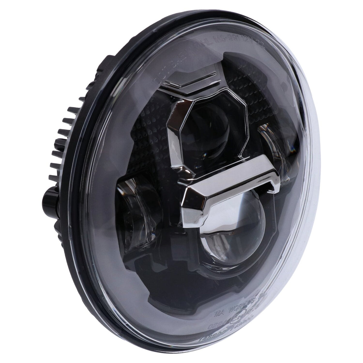 Bright, 7" LED headlamp unit. Black