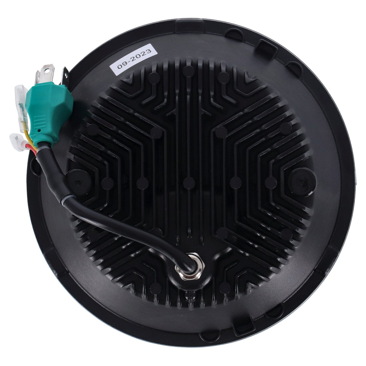 Bright, 7" LED headlamp unit. Black