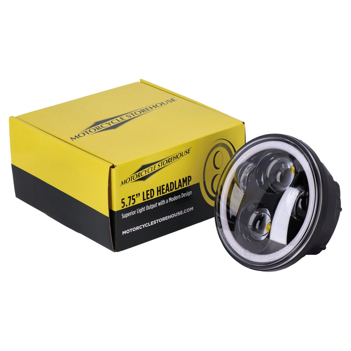 Bright, 5.3/4" LED headlamp unit. Black