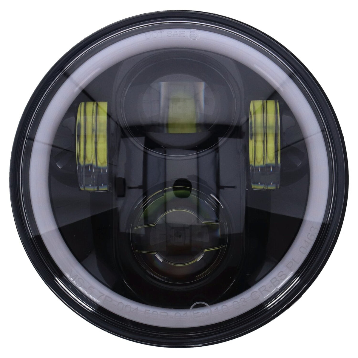 Bright, 5.3/4" LED headlamp unit. Black