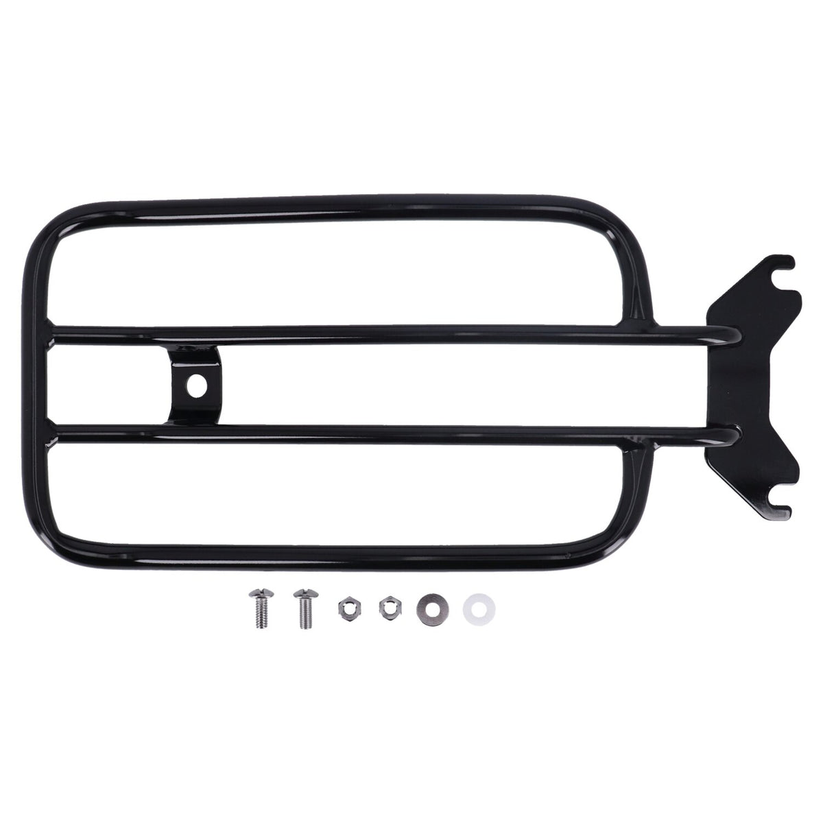 Solo seat luggage rack, 7". Black