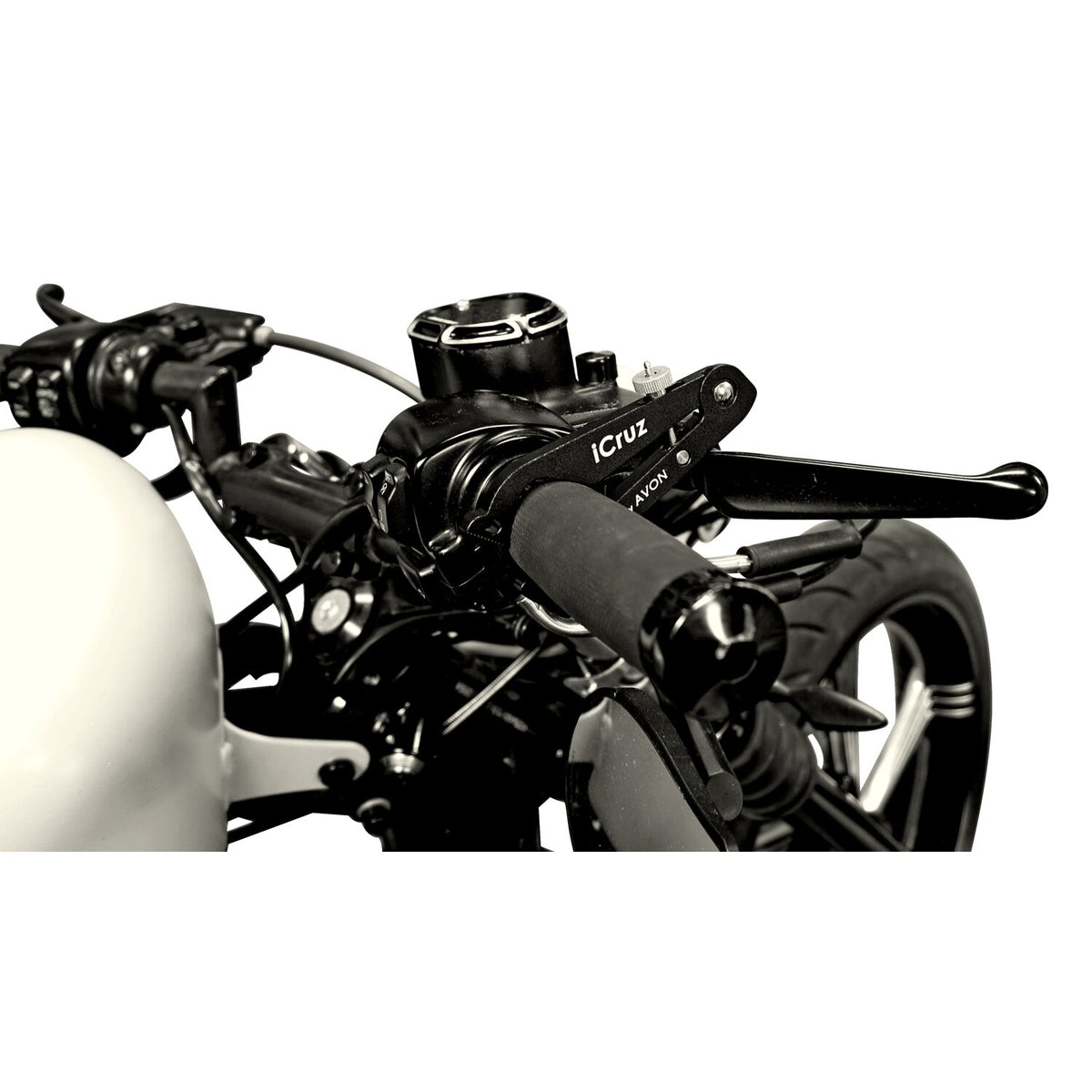 Avon, ICruz throttle lock. Black anodized