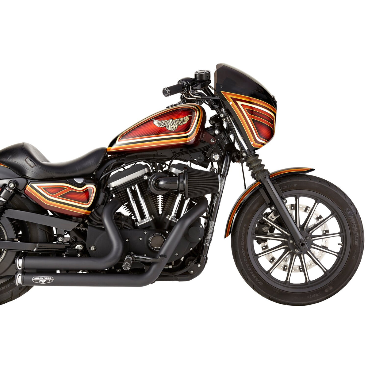 Arlen Ness, 90° Monster Sucker air cleaner. No cover