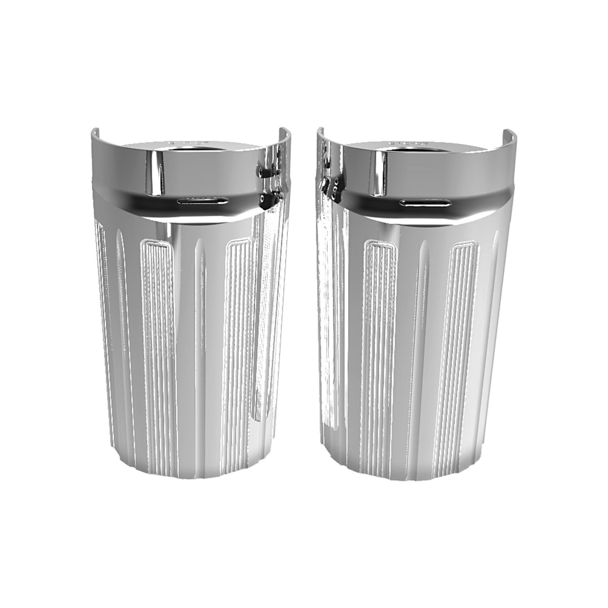 Arlen Ness, fork boots 10-Gauge. Chrome