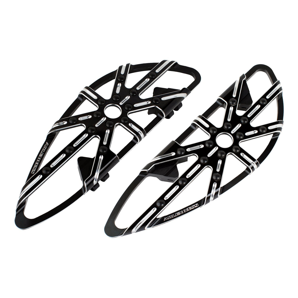 Arlen Ness, 10-Gauge rider floorboards. Black CC