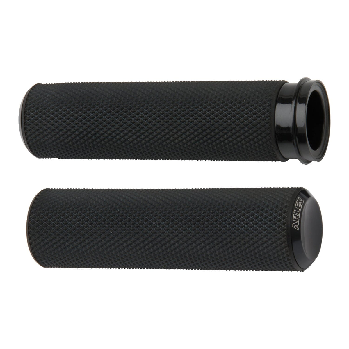 Arlen Ness, knurled Fusion grips. Black