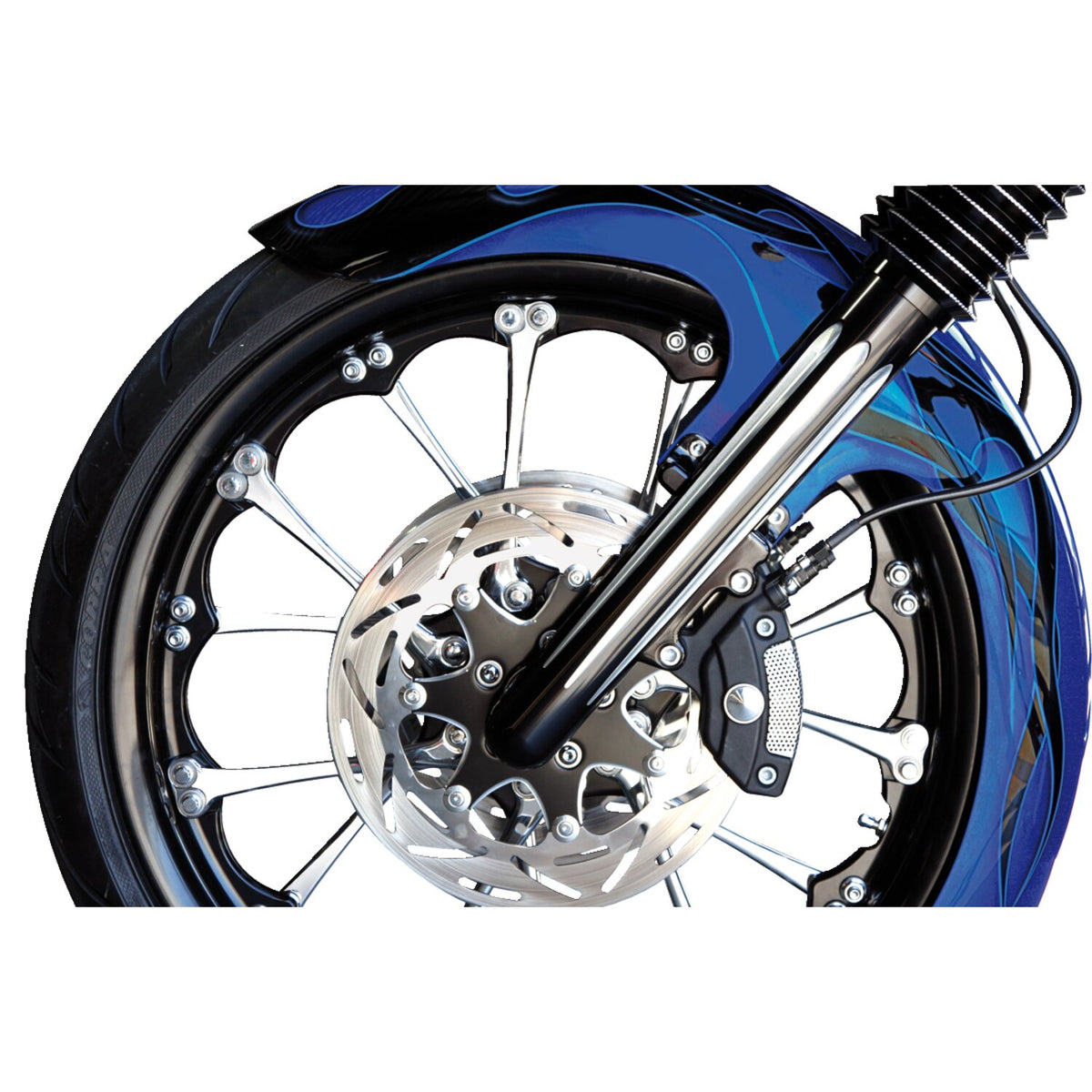 Arlen Ness, Hot legs dual disc deep cut, black