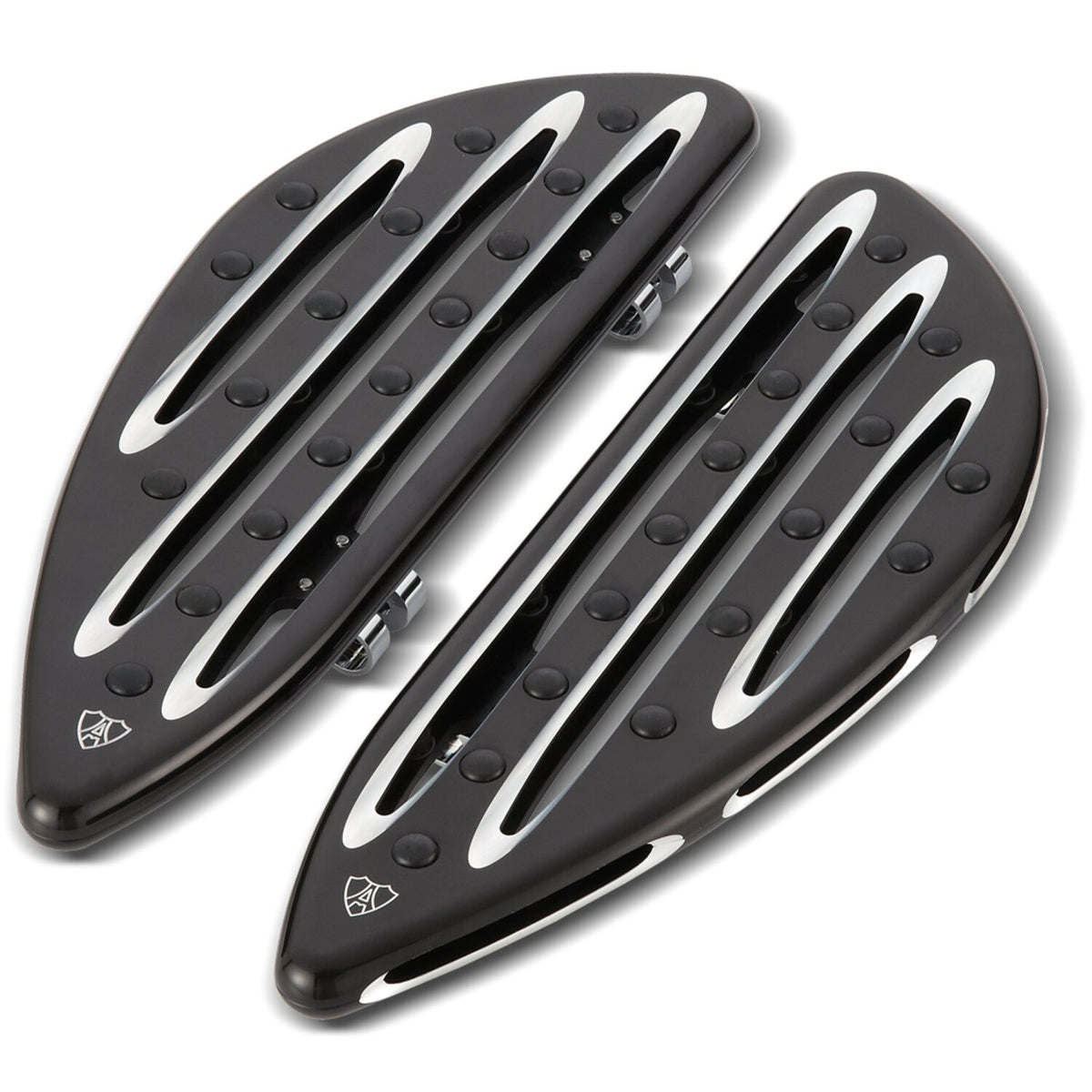 Arlen Ness, 83-17 Deep Cut rider floorboards. Black