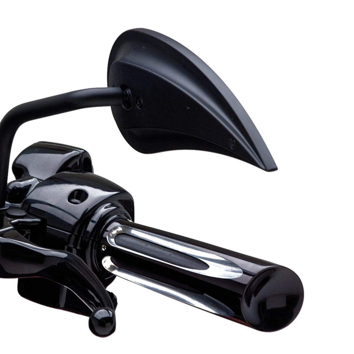 Arlen Ness, billet Deep Cut Comfort grips. Black