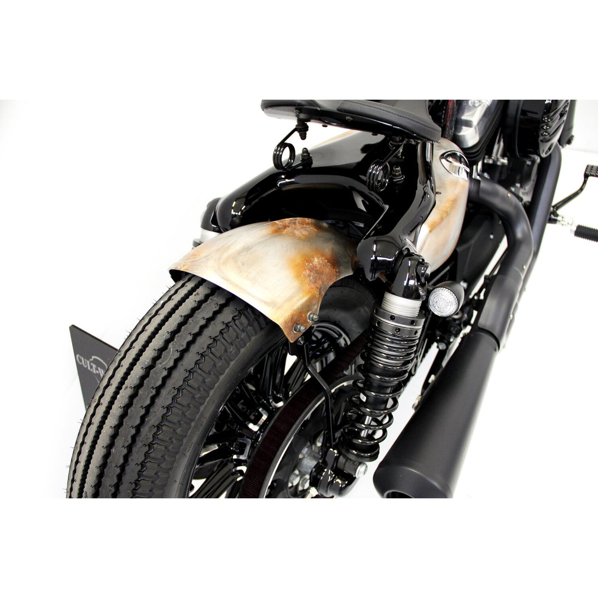 Cult-Werk, XL Sportster swingarm fender. Matte black