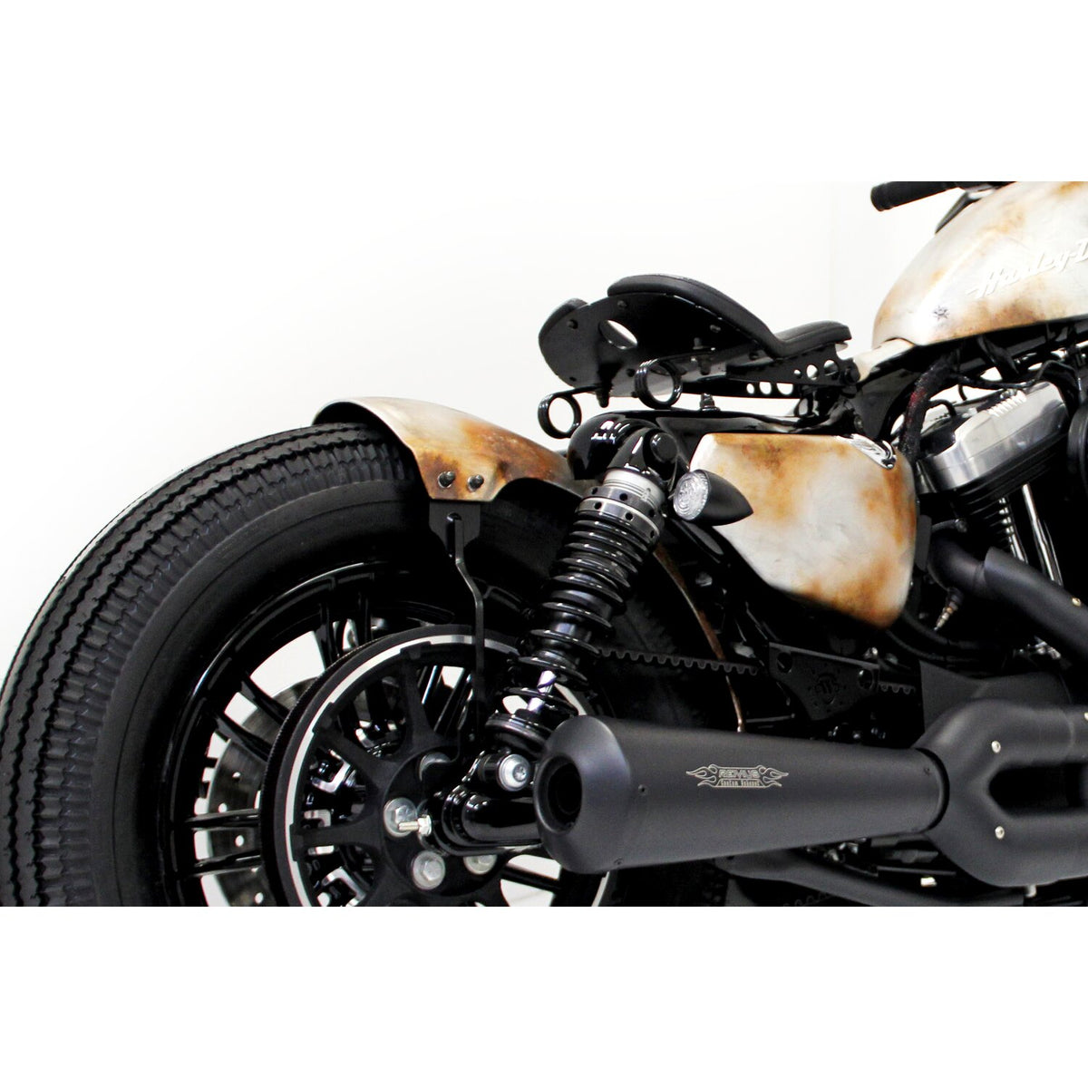 Cult-Werk, XL Sportster swingarm fender. Matte black