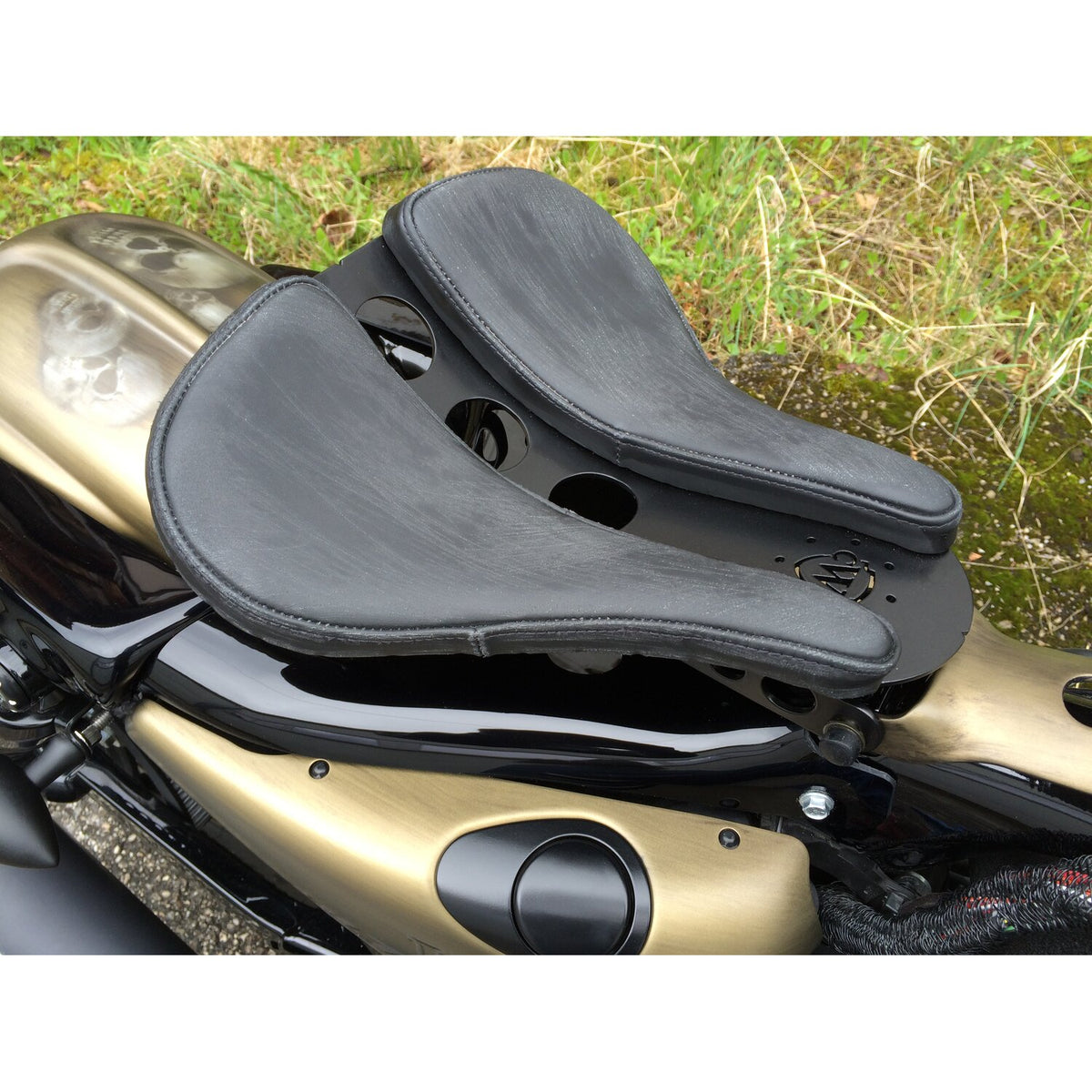 Cult-Werk, XL Sportster frame cover. Short, gloss black