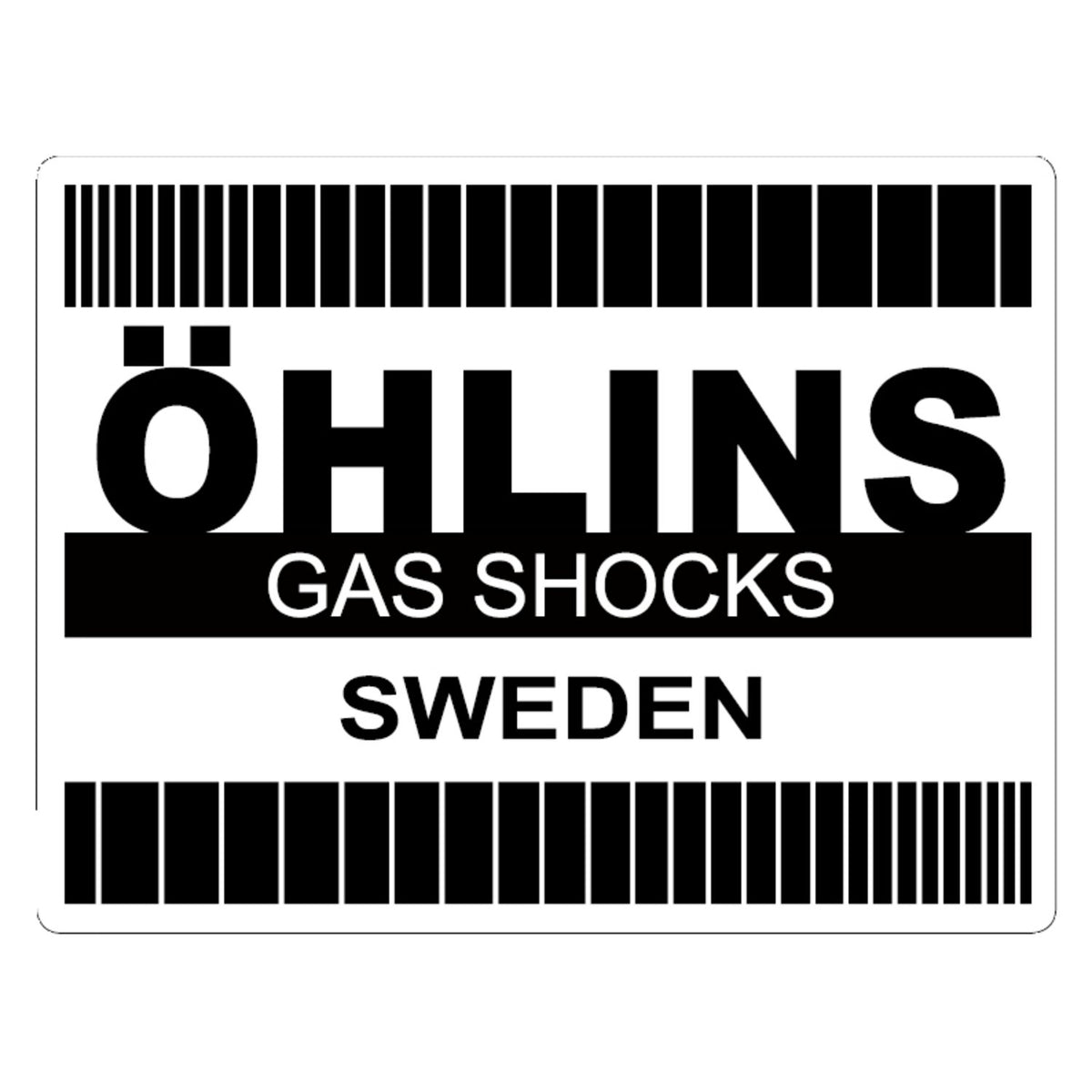 Öhlins Retro sticker black