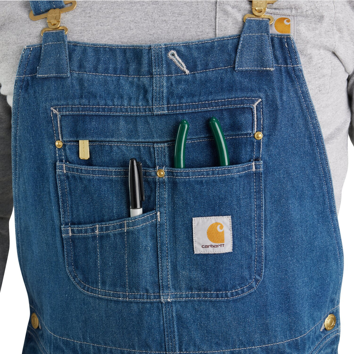Carhartt Loose Fit bib overall darkstone