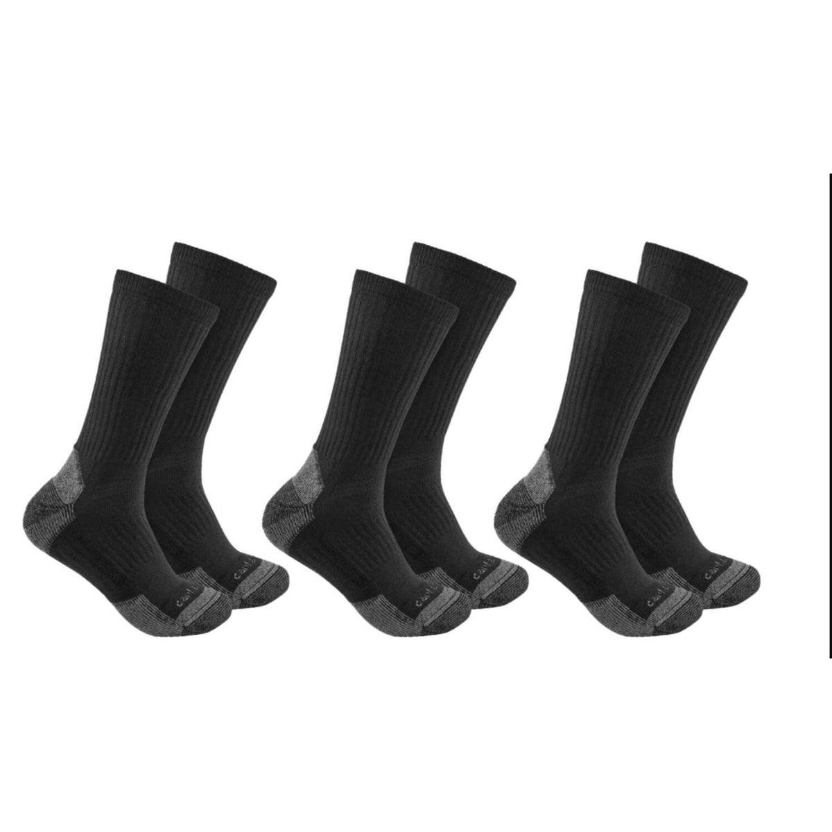 Carhartt Cotton Blend Crew sock 3 Pack black