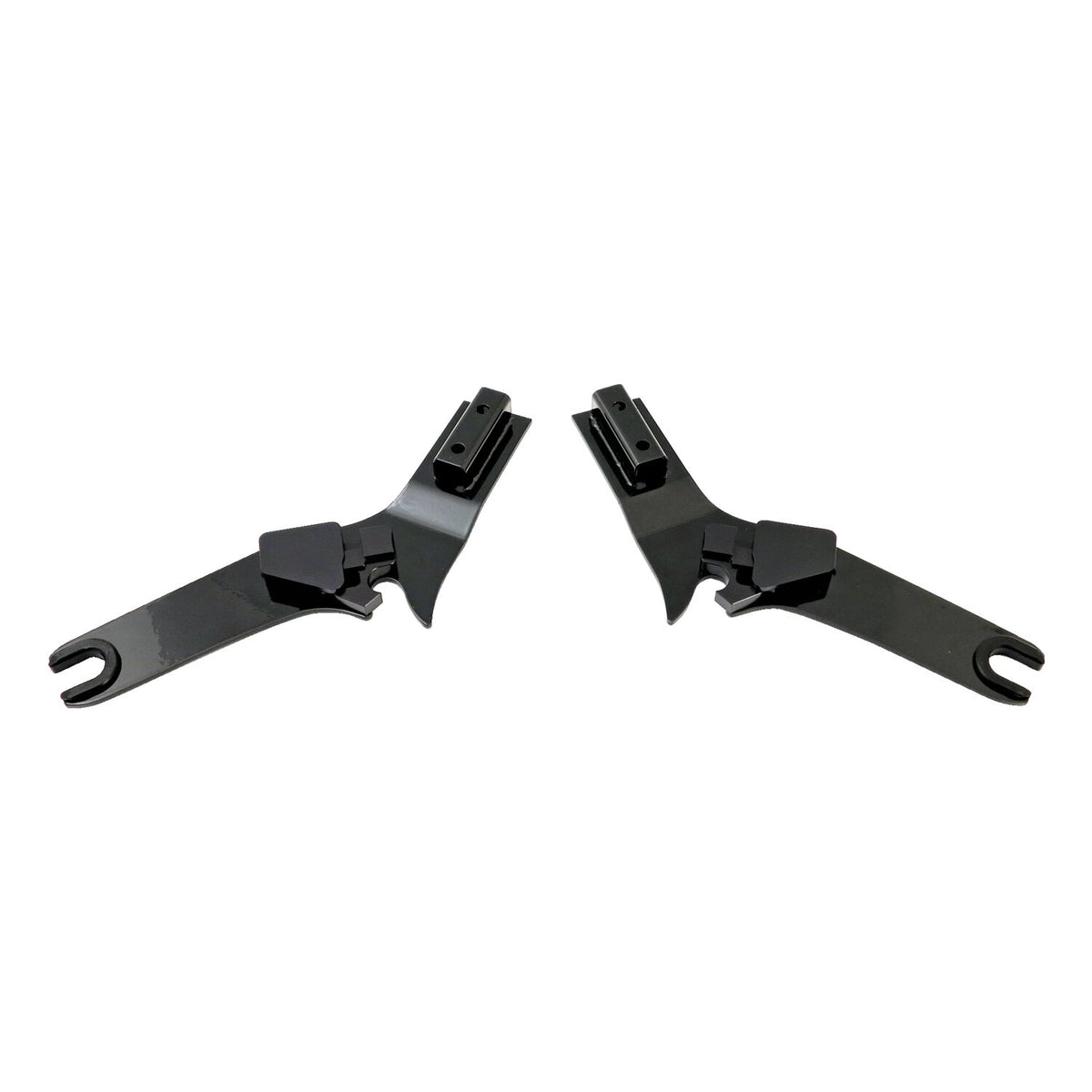 Cycle Visions, detachable sissy bar side plates. Black