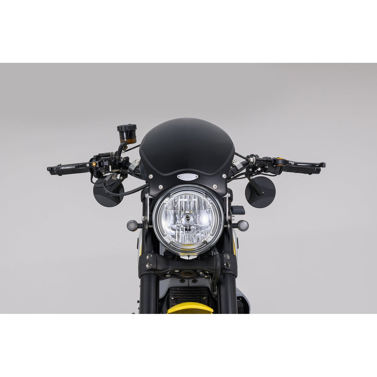 Daytona, clamp-on ABS mirror. 22mm