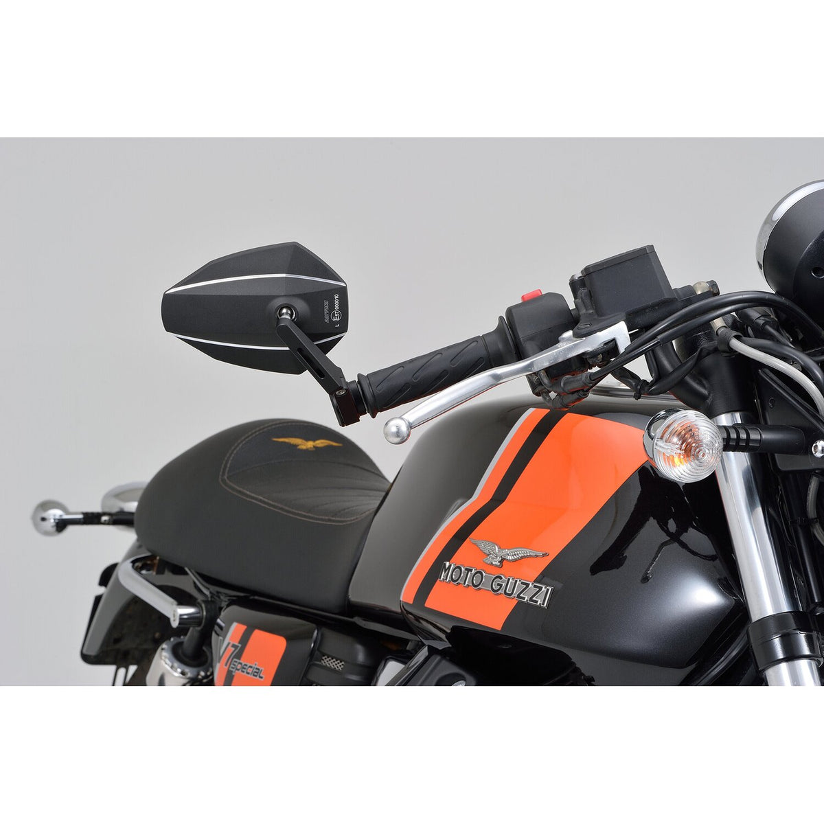 Daytona, bar end D-mirror. Number 7, short stem