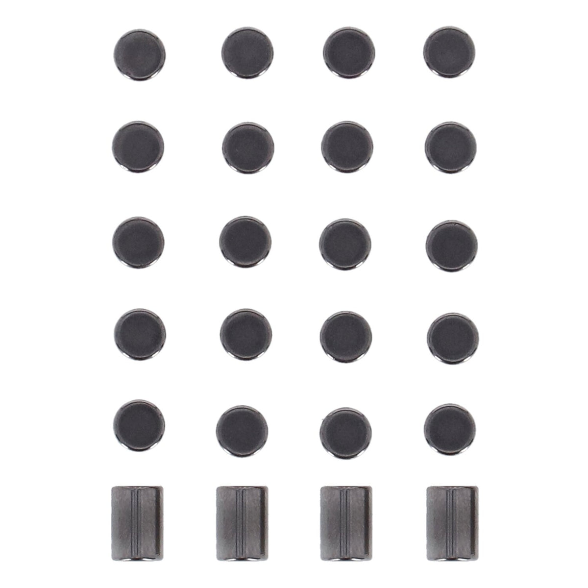 Pinion shaft (left side) crankcase rollers. +.0004"