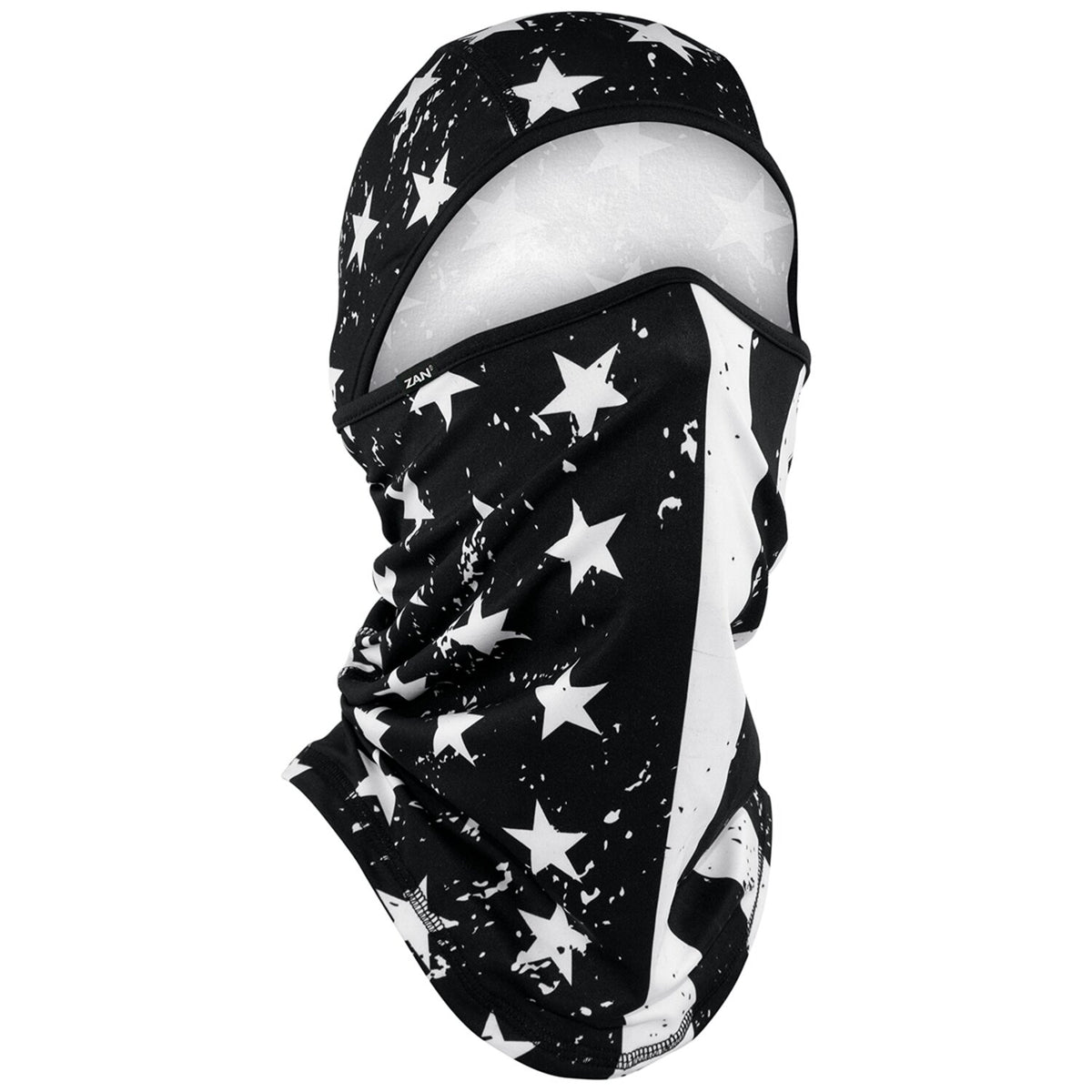 ZANheadgear Balaclava sportflex black & white flag