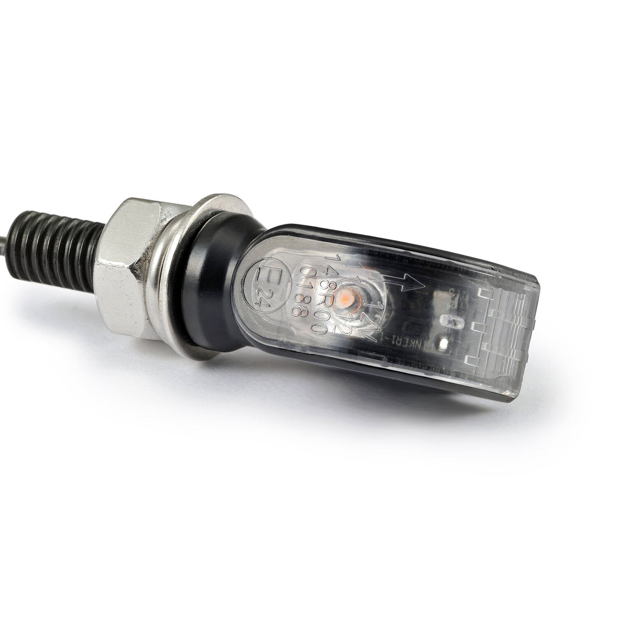 Daytona, Mini 1 D-Light LED turn signals. Clear lens