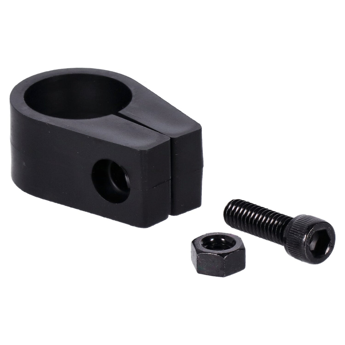 Jagg, universal oil cooler clamp. 1-1/8", black