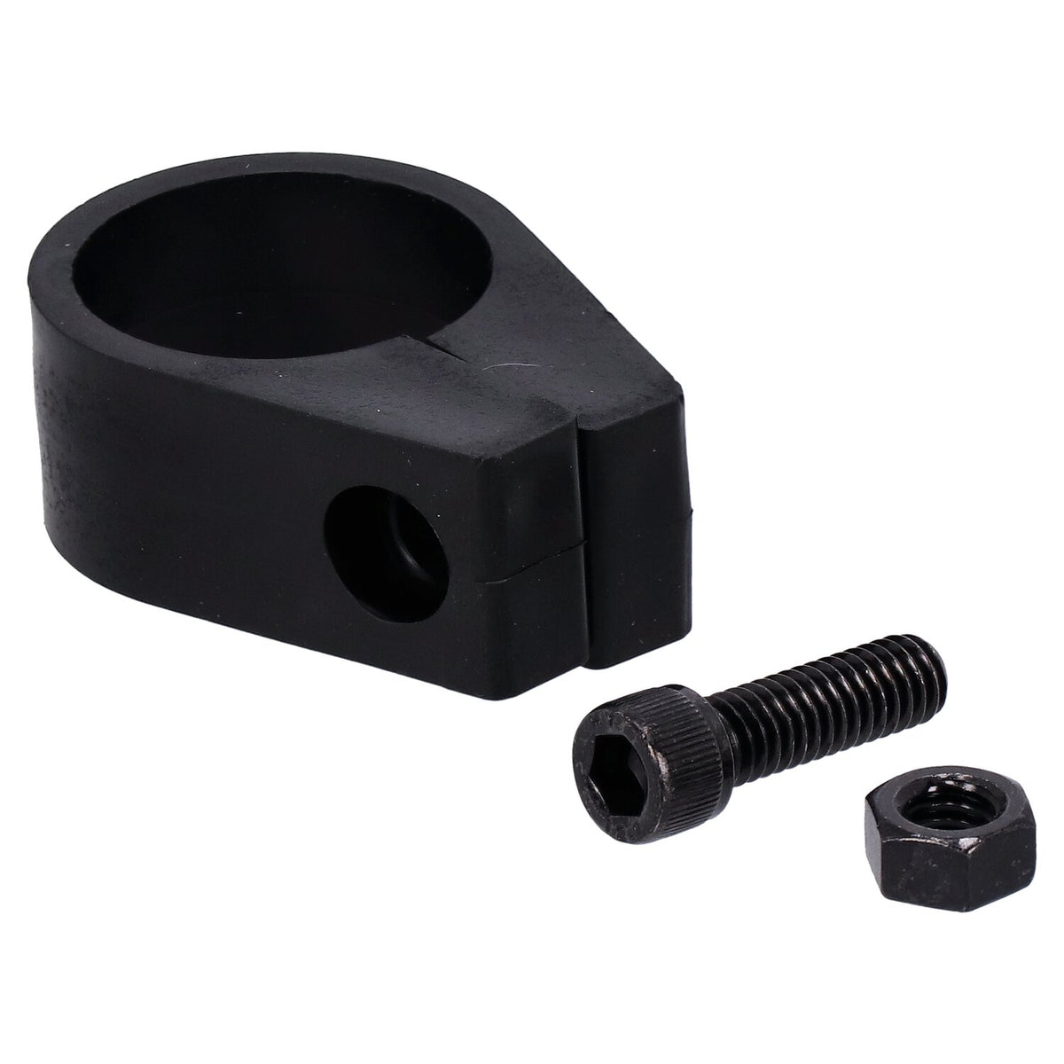 Jagg, universal oil cooler clamp. 1-1/4", black