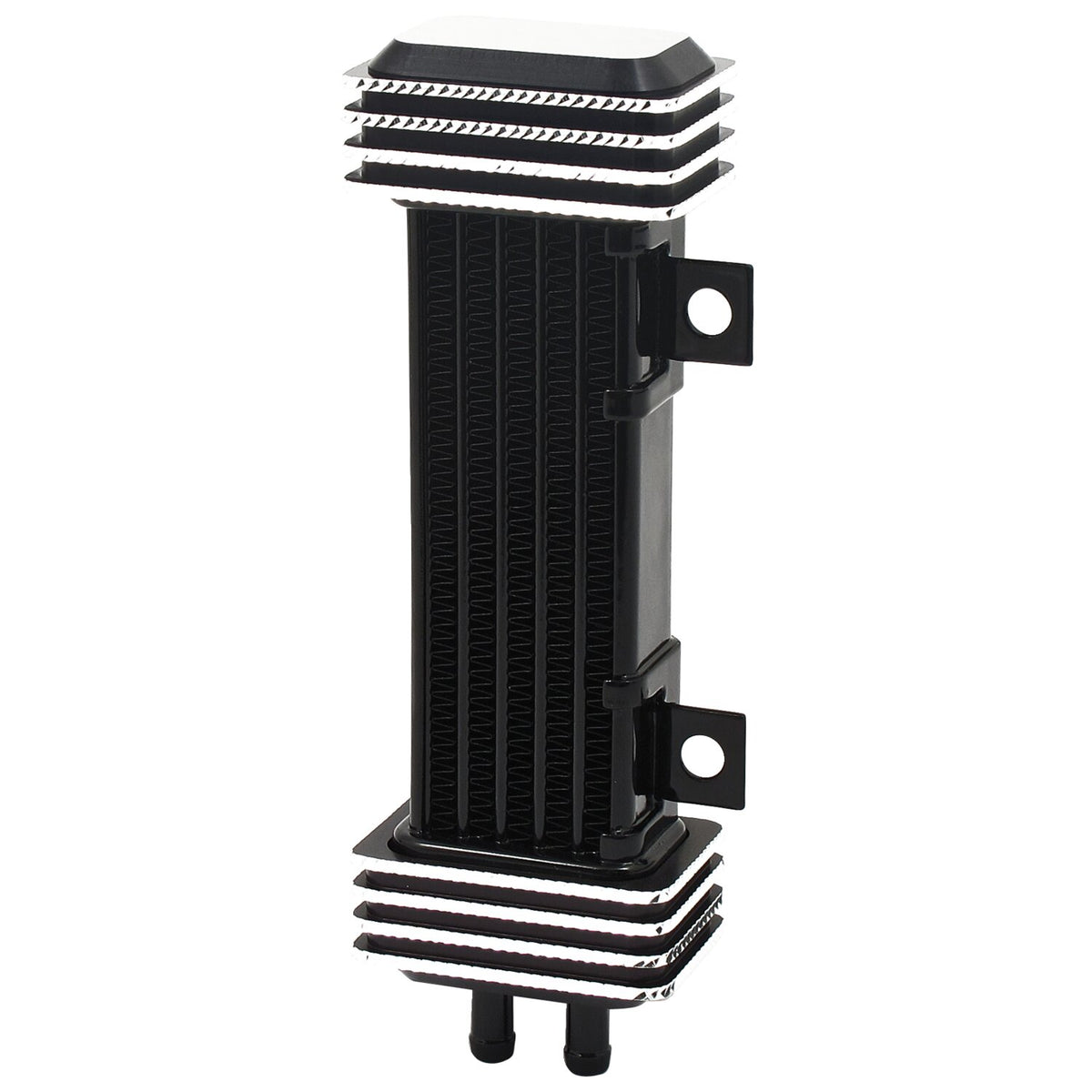 Jagg, oil cooler kit. Vertical mount, 6 row, Deluxe Diamond