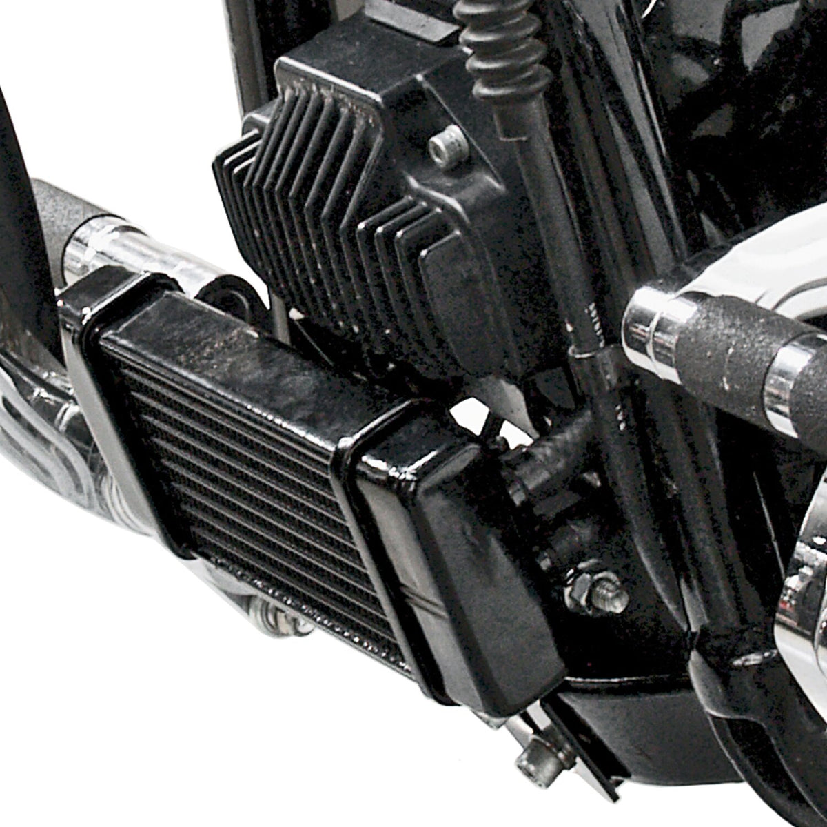 Jagg, oil cooler kit. Low mount - Horizontal - 10 row