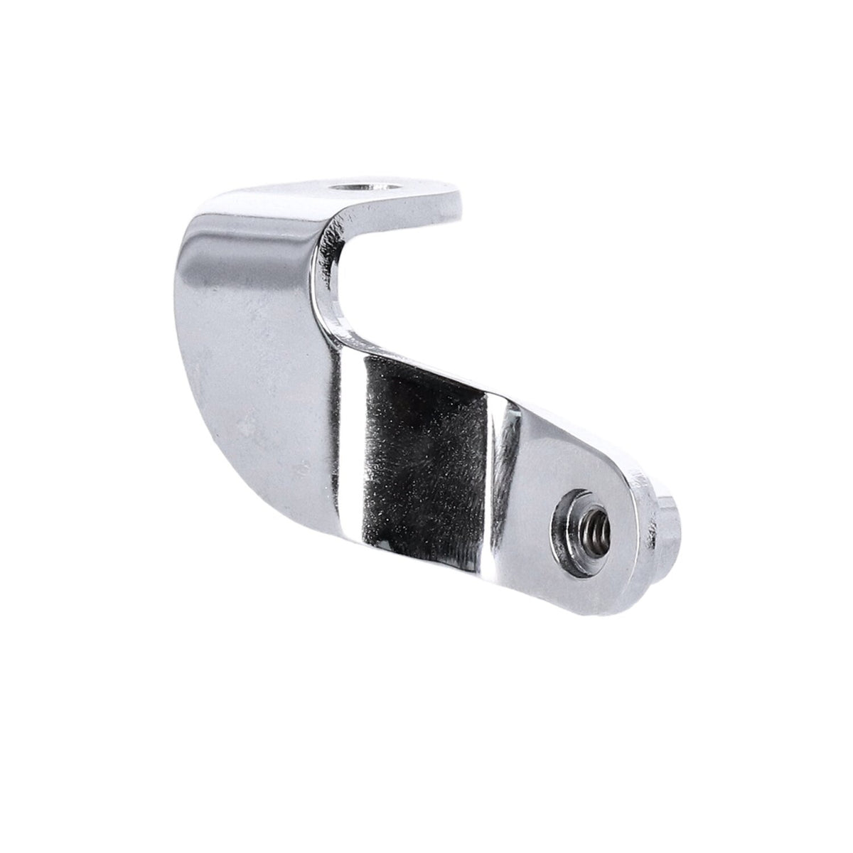 Oil tank mount bracket. Front. Chrome