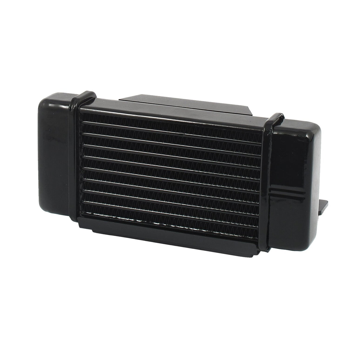 Jagg, oil cooler kit. Low mount - Horizontal - 10 row - Fan