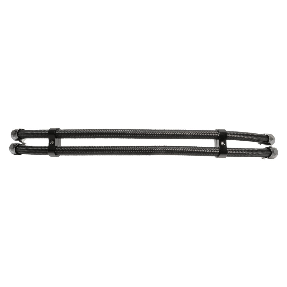 Jagg, braided 3/8" oil hose upgrade kit. Black