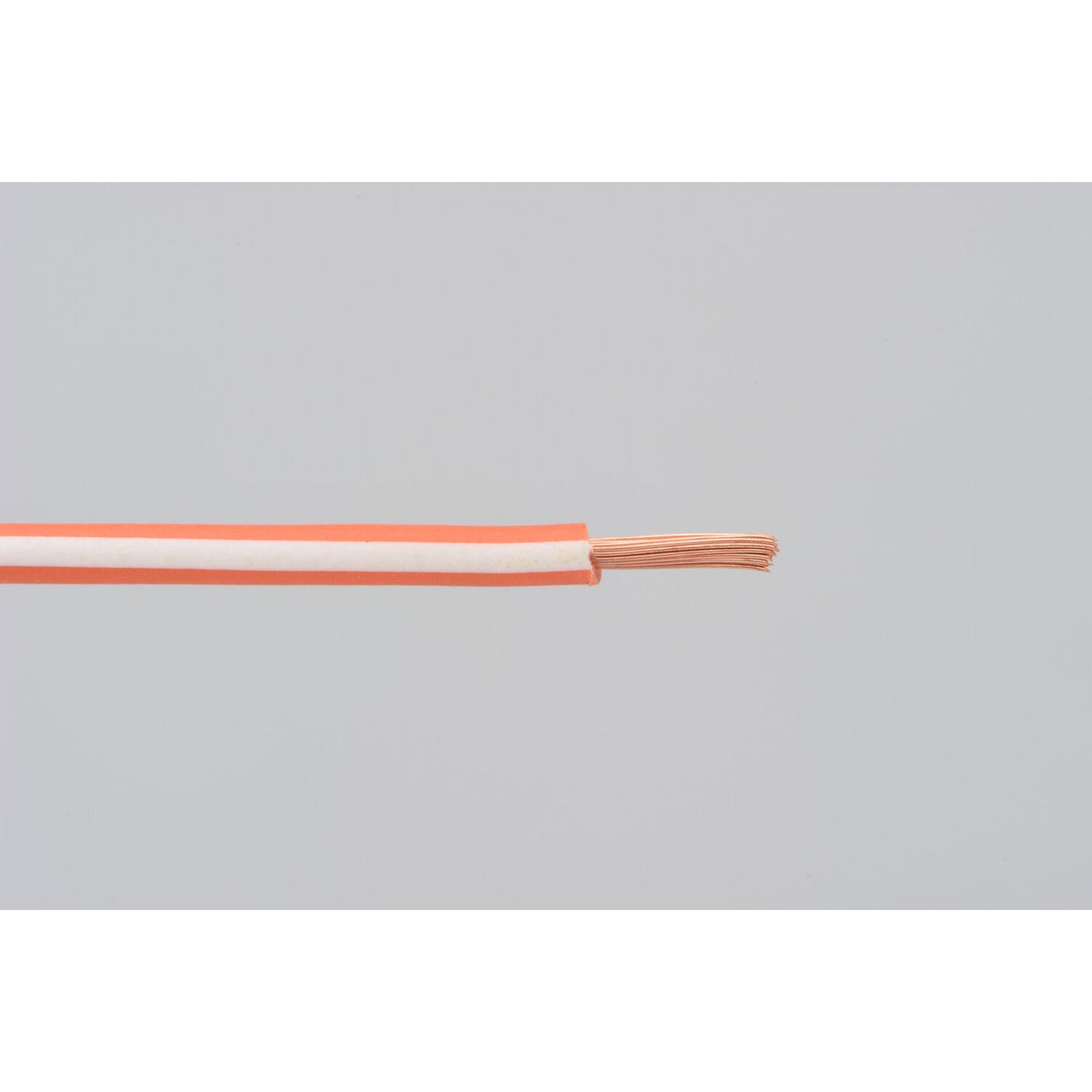 Electrical wire. 2 meter 0.75sq. orange/white