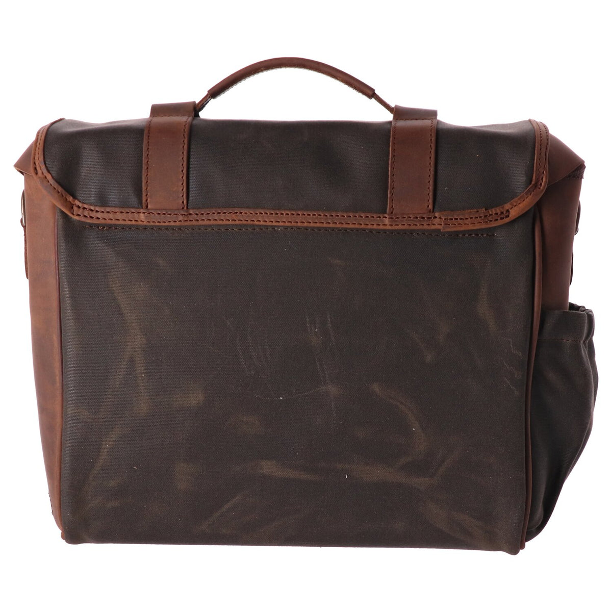 Longride, click-on Classic saddlebag waxed cotton. Khaki