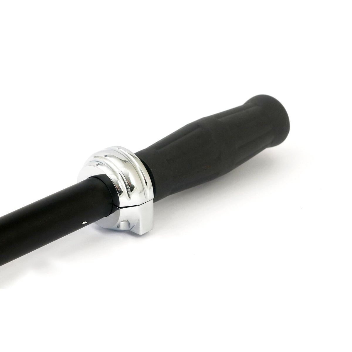 Custom throttle clamp, single cable. Chrome