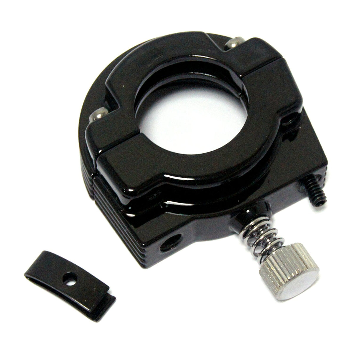 Throttle clamp set, single cable. Black