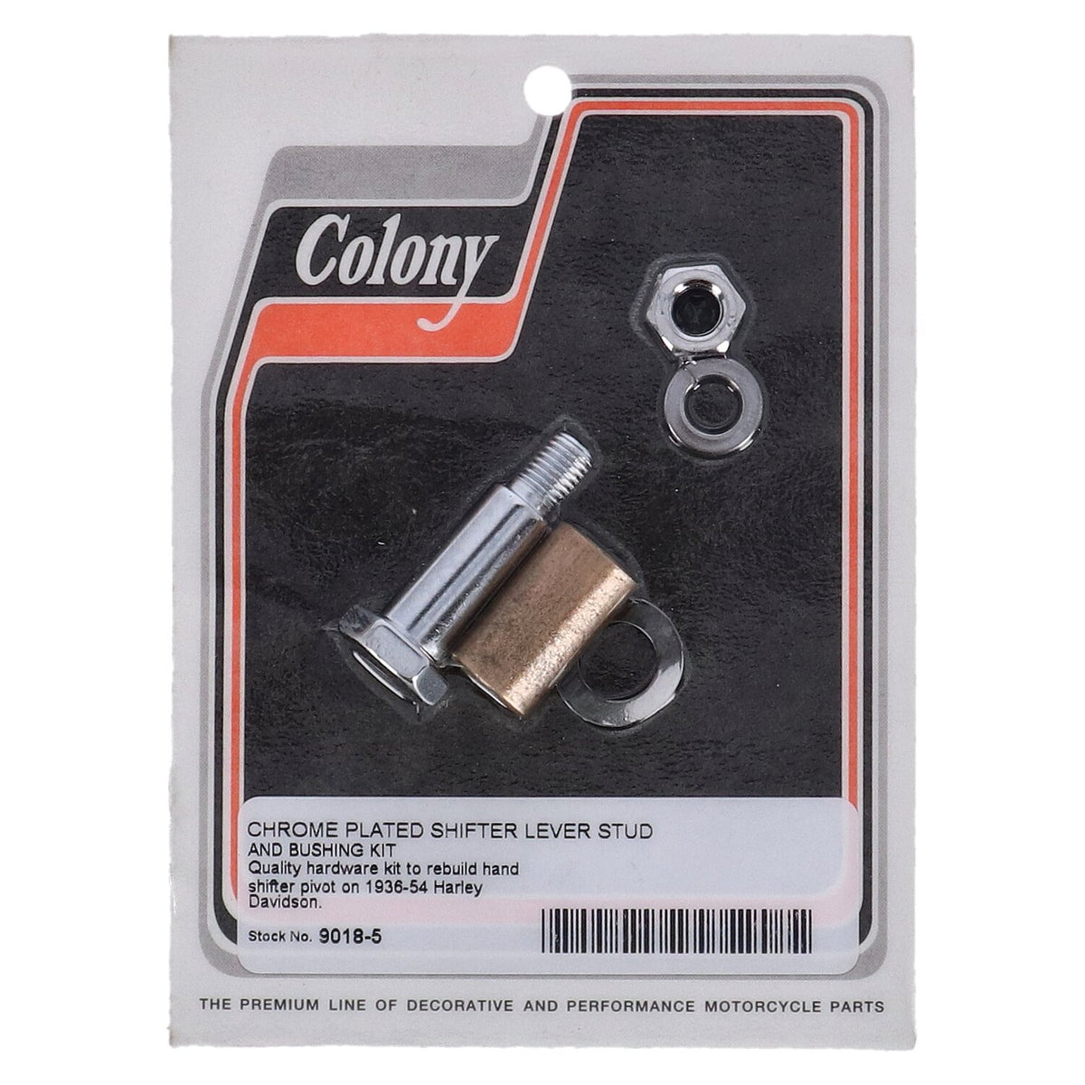 Colony, shift lever stud & bushing kit. Chrome