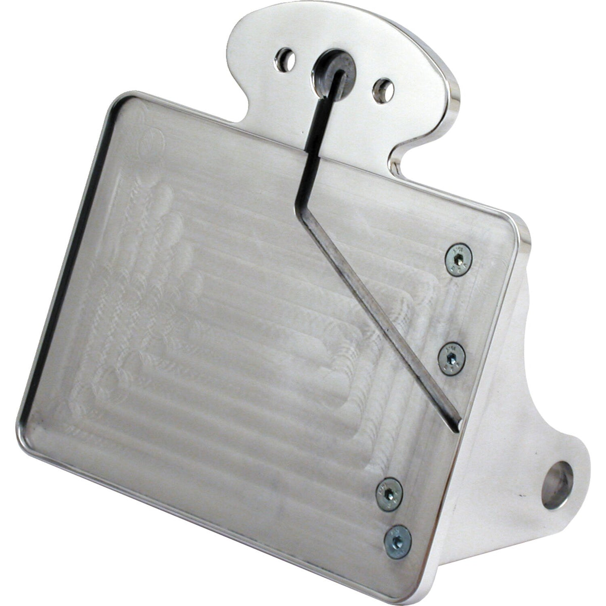 CPV, license plate bracket kit. Polished. Cateye. DE