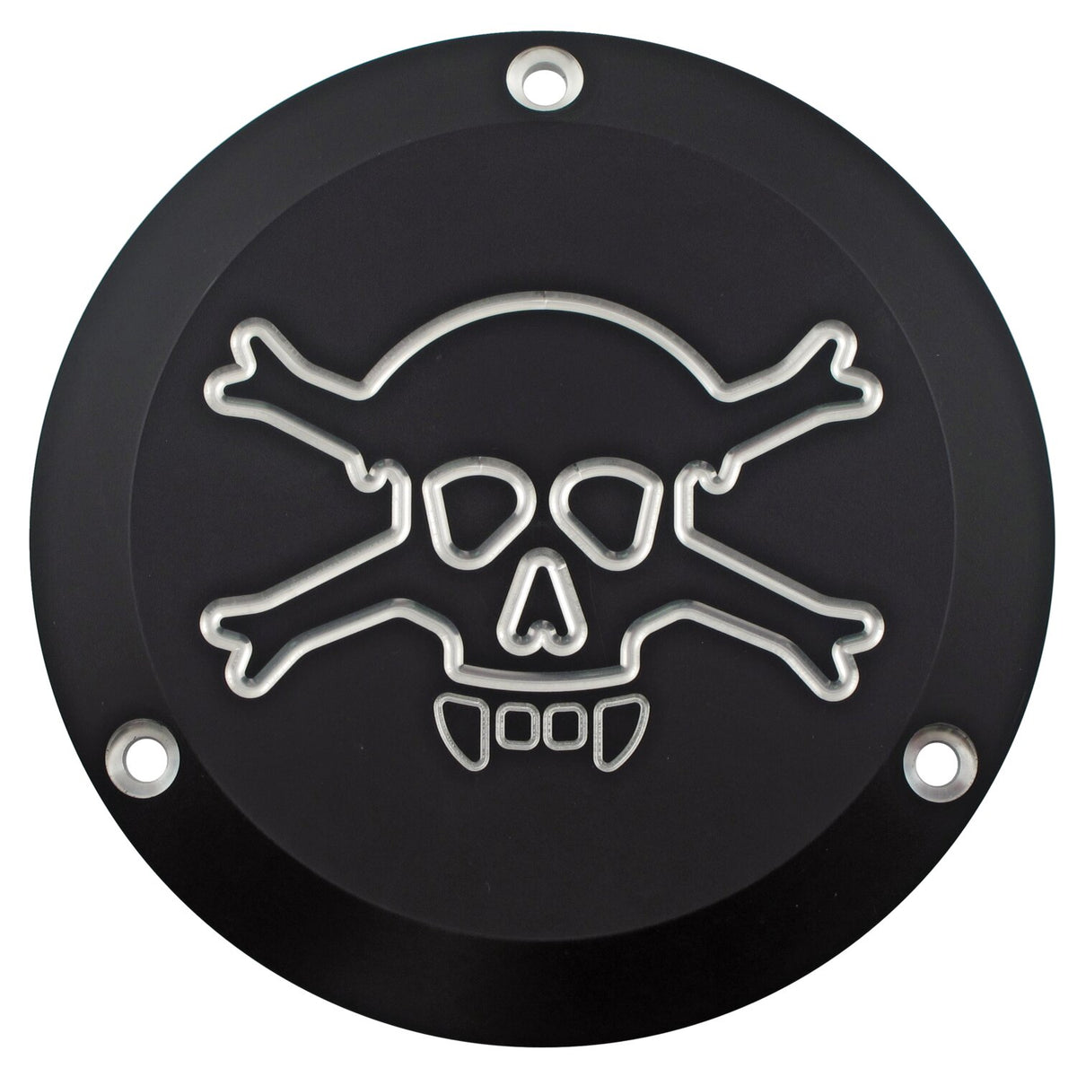 CPV, derby cover. Skull. Black