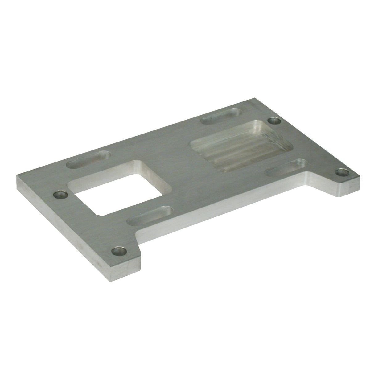 Paughco, 4-sp transmission mount plate. 1.5" offset. Alu