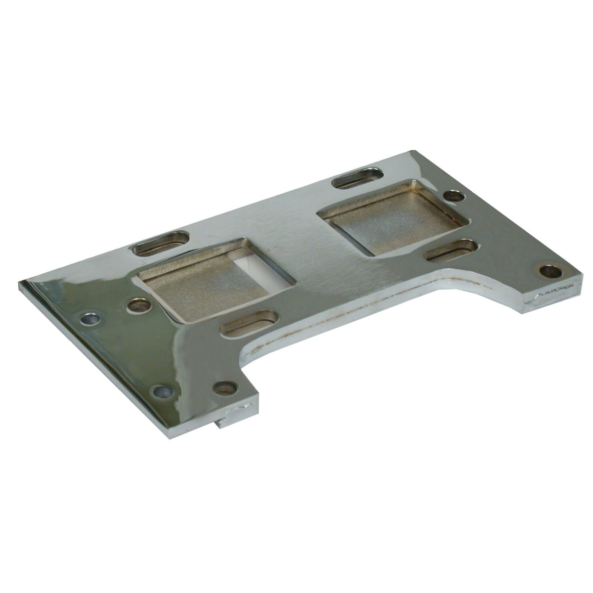 Paughco, 4-sp transmission mount plate. 1.5" offset. Alu